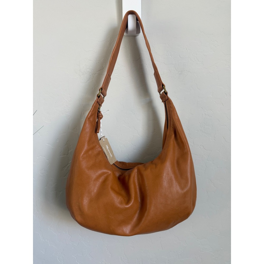 Madewell Essential Curve Shoulder Bag English Saddle Leather NI330 New